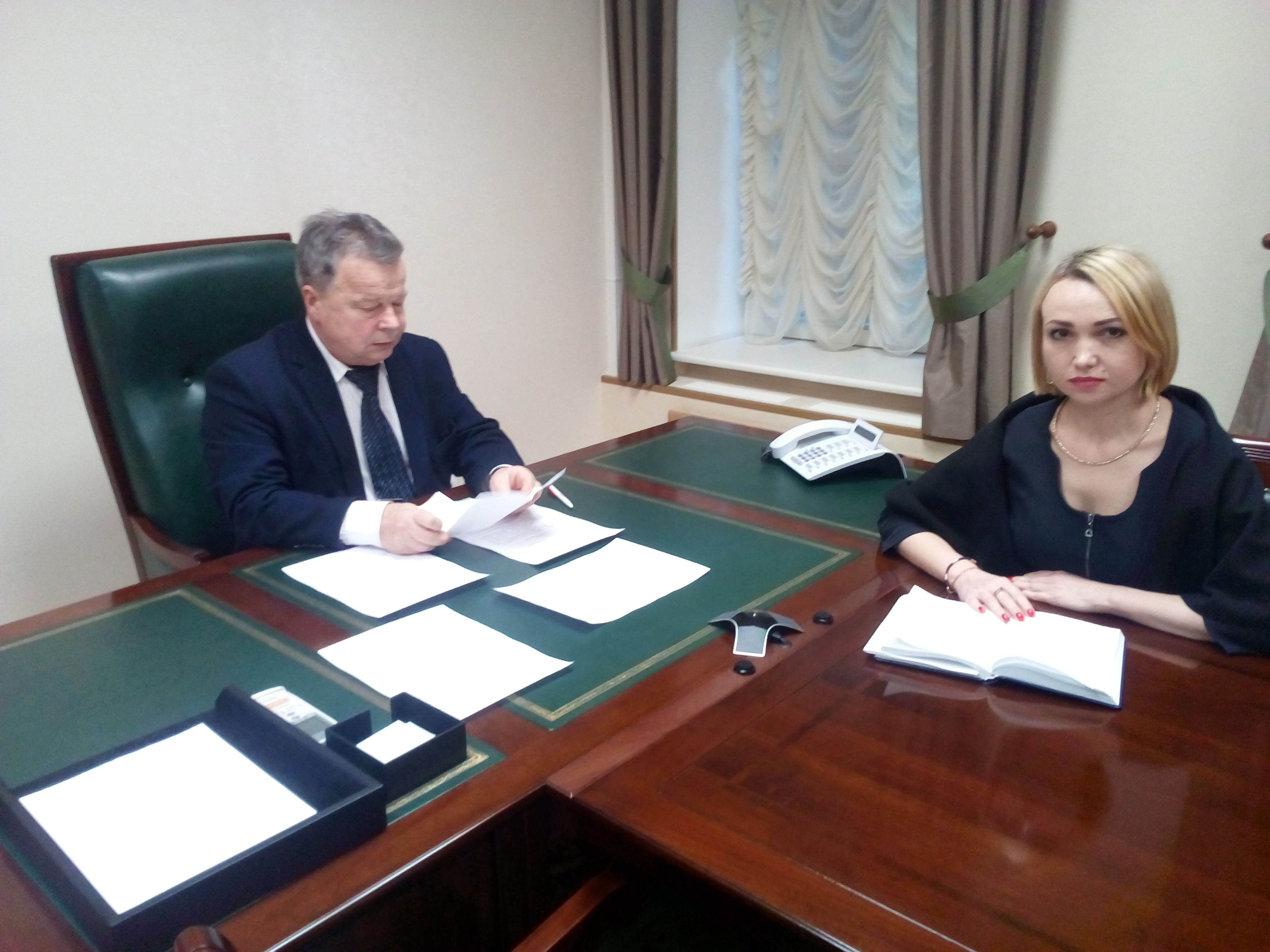 Руководитель Гострудинспекции Александр Кротов   провел личный прием граждан по поручению Президента